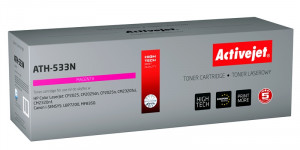 Activejet ATH-533N Toner do drukarek HP, Canon, Zamiennik HP 304A CC533A, Canon CRG-718M; Supreme; 3200 stron; purpurowy.