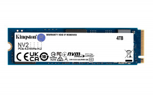 Dysk SSD Kingston NV2 (4TB; M.2 2280; PCIe 4.0 x4 NVMe; SNV2S/4000G)