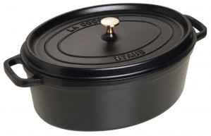 STAUB Garnek żeliwny owalny 4,2l czarny