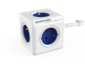 Allocacoc Przedłużacz PowerCube Extended 1.5 m Blue