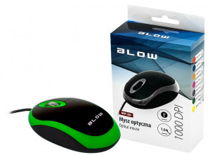 Mysz optyczna BLOW MP-20 USB zielona