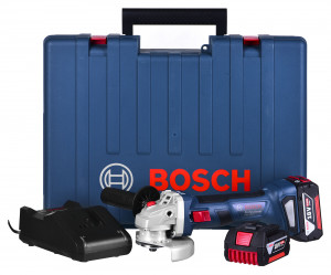 SZLIFIERKA KĄTOWA FI125 GWS 180-LI 2x4Ah BOSCH