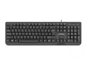 Natec Klawiatura TROUT SLIM USB, US layout, czarna