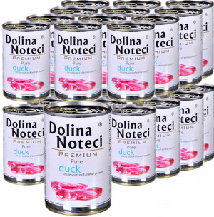 DOLINA NOTECI Premium Pure bogata w kaczkę - mokra karma dla psa - 24x400g