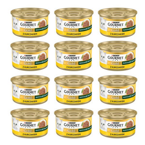 GOURMET GOLD Succulent Delights Kurczak - mokra karma dla kota - 12x85g