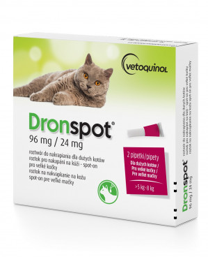 Vetoquinol Dronspot krople odrobaczające kot 5-8kg