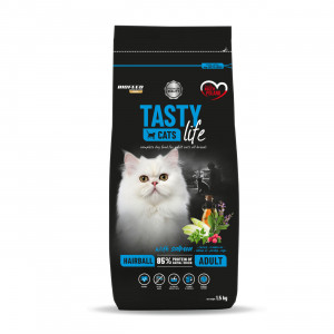 BIOFEED Tasty Cats Life Hairball With Salmon - sucha karma dla kota - 1,5kg