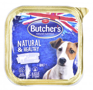 BUTCHER'S Natural&Healthy z jagnięciną i ryżem - pasztet 150g - mokra karma dla psa