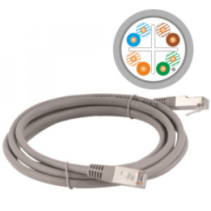ALANTEC patchcord STP kat.6 KKS6SZA5.0 5m szary