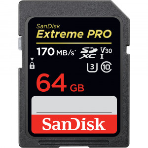 SANDISK EXTREME PRO SDXC 64GB V30 UHS-I U3
