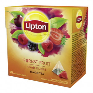 Lipton Herbata Czarna Aromatyzowana Owoce Leśne 20T