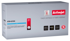 Activejet ATB-423CN Toner do Brother, Zamiennik Brother TN-423C; Supreme; 4000 stron; błękitny.