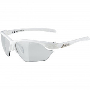 ALPINA Okulary na rower TWIST FIVE HR S V białe szkło czarne S1-3 FOGSTOP