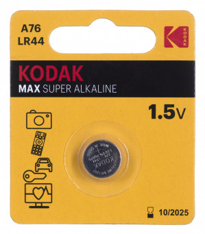 KODAK BATERIE ALKALICZNE A76 LR44 BLISTER 1 SZT.