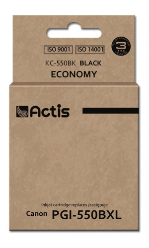 Actis KC-550Bk Tusz do drukarki Canon, Zamiennik Canon PGI-550BK; Standard; 23 ml; czarny.