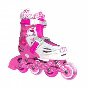 Yvolution Rolki Neon Inline rozm.30-33 różowe