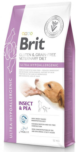BRIT Grain Free Vet Diets Dog Ultra-Hypoallergenic - sucha karma dla psa - 12 kg