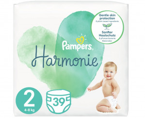 Pampers Harmonie Pieluszki 4-8kg, rozmiar 2-MINI, 39szt