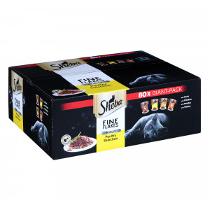 SHEBA Delicacy Drobiowe Smaki w galaretce - mokra karma dla kotów - 80x 85 g