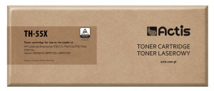 Actis TH-55X Toner do drukarek HP, Canon, Zamiennik HP 55X CE255X, Canon CRG-724H; Standard; 12500 stron; czarny.