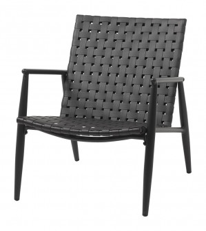 Krzesło ogrodowe EDDERUP czarny