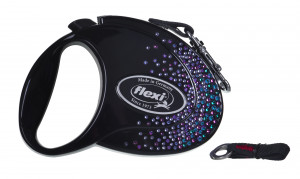 Flexi smycz automatyczna Glam Splash Mystic M 5m czarna