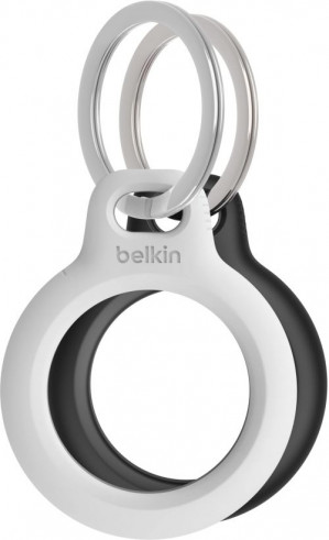 BELKIN ETUI AIRTAG Z KÓŁKIEM 2 SZT CZARNE/BIAŁE