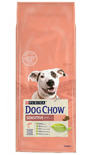 PURINA DOG CHOW Adult Sensitive z łososiem - sucha karma dla psa - 14 kg