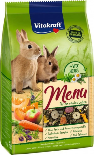 VITAKRAFT Menu Vital - karma dla królika - 3 kg