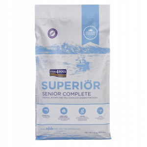 FISH4DOGS Superior Senior Medium Complete Łosoś - sucha karma dla psa - 12kg