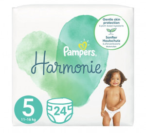 Pampers Harmonie Pieluszki 11-16kg, rozmiar 5-JUNIOR, 24szt