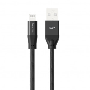 Kabel USB - Lightning  LK35AL 1M Mfi Nylon Black