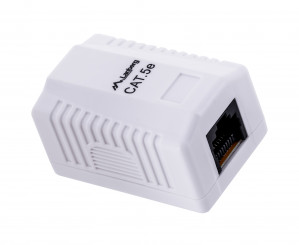 Lanberg gniazdo natynkowe kat. 5e 1x rj45 biale ou5-0001-w