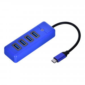 ORICO HUB USB-C 4X USB-A 3.1, NIEBIESKI