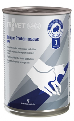 TROVET Unique Protein UPR z królikiem - mokra karma dla psa i kota - 400 g