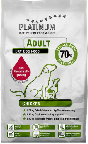 Platinum Adult Chicken 5kg, karma półwilgotna dla psów