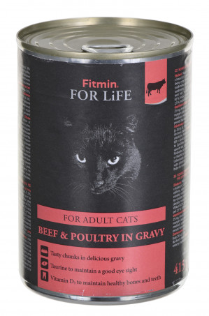 FITMIN For Life Cat karma mokra dla kota z wołowiną - 415g