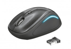 MYSZ TRUST Yvi FX Wireless Mouse - Black