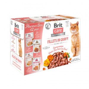 BRIT Care Cat Adult Fillets in Gravy - mokra karma dla kota - 12x 85 g