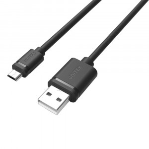 UNITEK KABEL MICROUSB-USB 2.0, 2M, Y-C455GBK