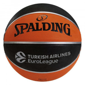 Piłka do koszykówki Spalding EuroLeague TF-150 pomarańczowo-czarna rozm. 6 84507Z