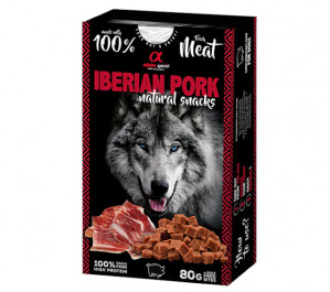 ALPHA SPIRIT Wieprzowina Iberyjska natural snacks - przysmak dla psa - 80g