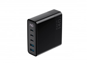 Havit UCLE004 EU - pięcioportowa ładowarka podróżna GaN 140 W, czarna