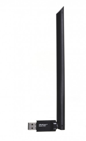 Qoltec Bezprzewodowy Adapter Wi-Fi USB z anteną