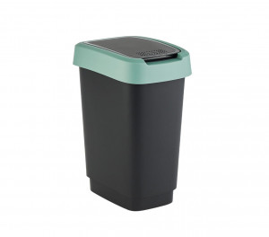 ROTHO Twist Zielony - kosz na śmieci - 50l
