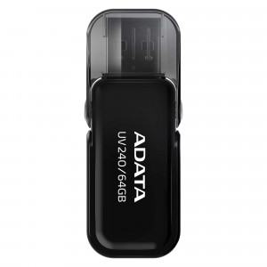 ADATA FLASHDRIVE UV240 64GB USB 2.0 Black