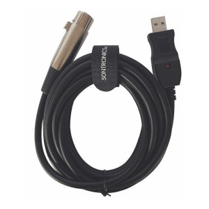 Sontronics XLR-USB Cable - Kabel XLR-USB do mikrofonów dynamicznych, 3 metry