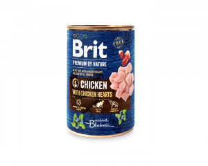 Brit Premium By Nature Kurczak i serca puszka 400g