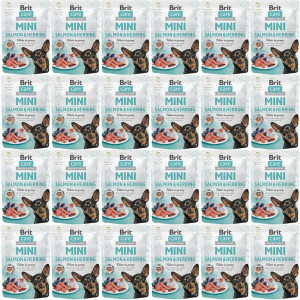 BRIT Care Mini Salmon&Herring Sterilised - mokra karma dla psa - 24x85g