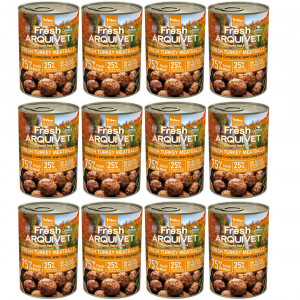 ARQUIVET Fresh Turkey Meatballs - mokra karma dla psa - 12x400g